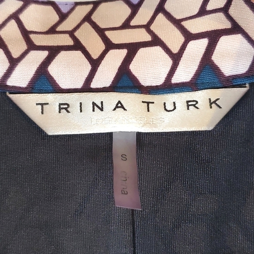Trina Turk Joni Geo Print Stained Glass Dress - Picture 5 of 7